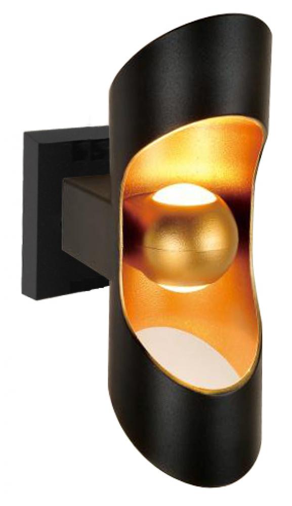 Outdoor Wall Light Black Die-Cast Aluminum