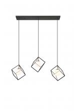 Vinci Lighting Inc. C1089-3AB/BK - Chandelier Aged Brass / Black