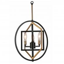 Vinci Lighting Inc. C1095-3AB/BK - Chandelier Aged Brass / Black