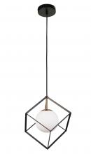 Vinci Lighting Inc. P1088-1AB/BK - Pendents Aged Brass / Black