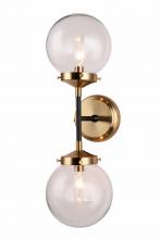 Vinci Lighting Inc. WS1096-2AB/BKCL - Wall Scones Aged Brass / Black