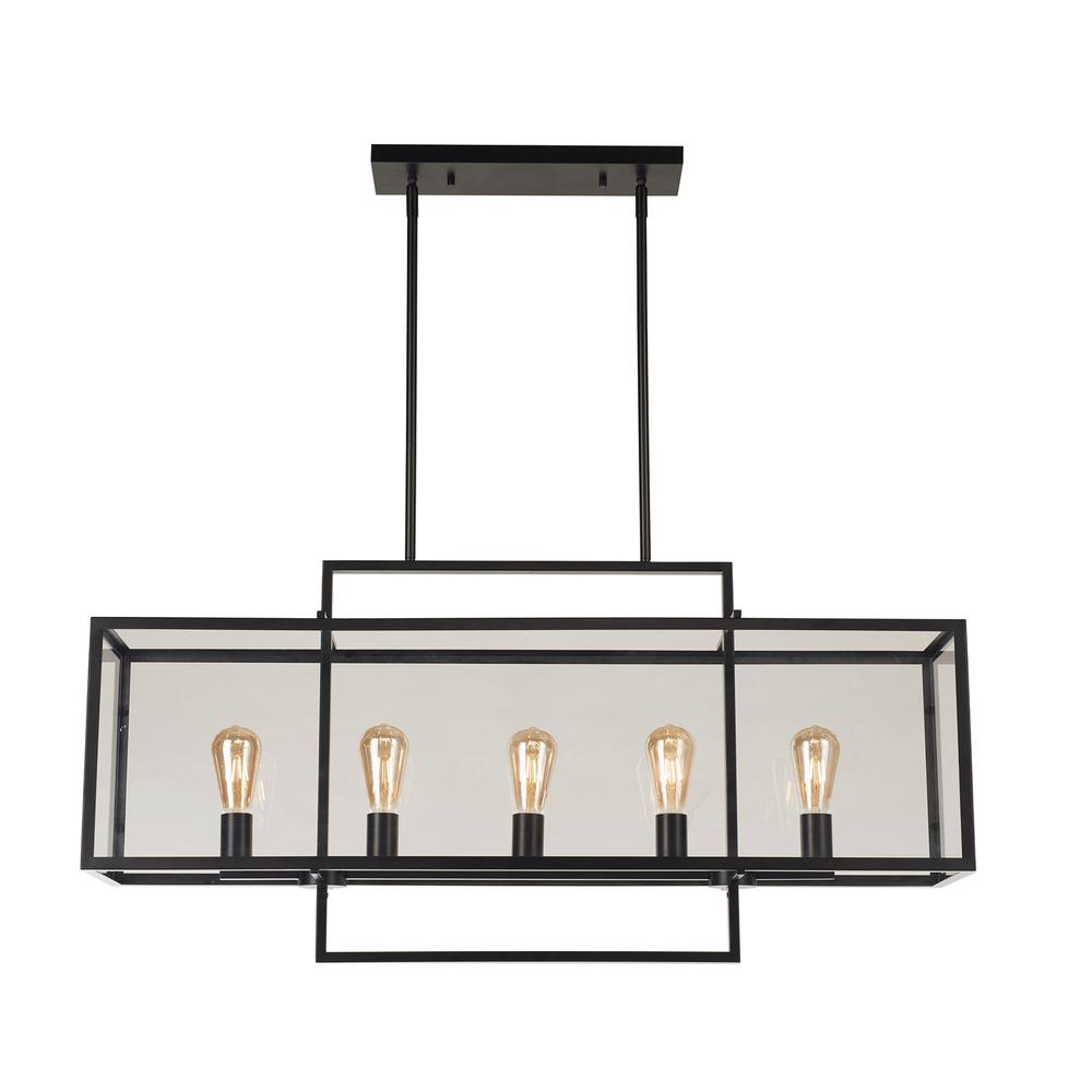 Avista Parkside 20" 5-Light black Pendent