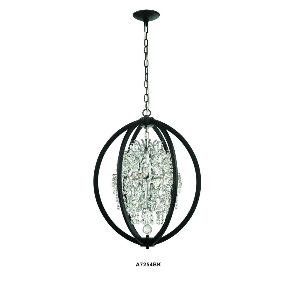 Avista Belair Chandelier 18" Black