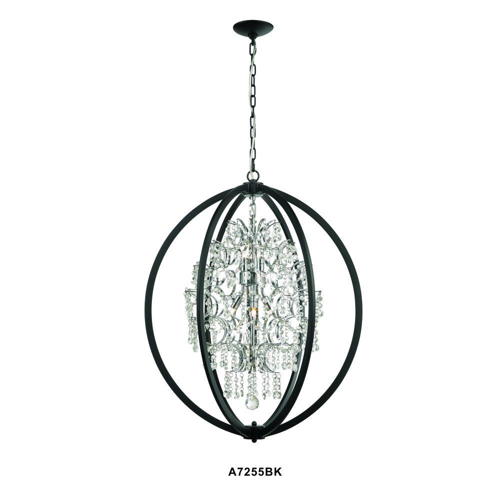 Avista Belair Chandelier 24" Black