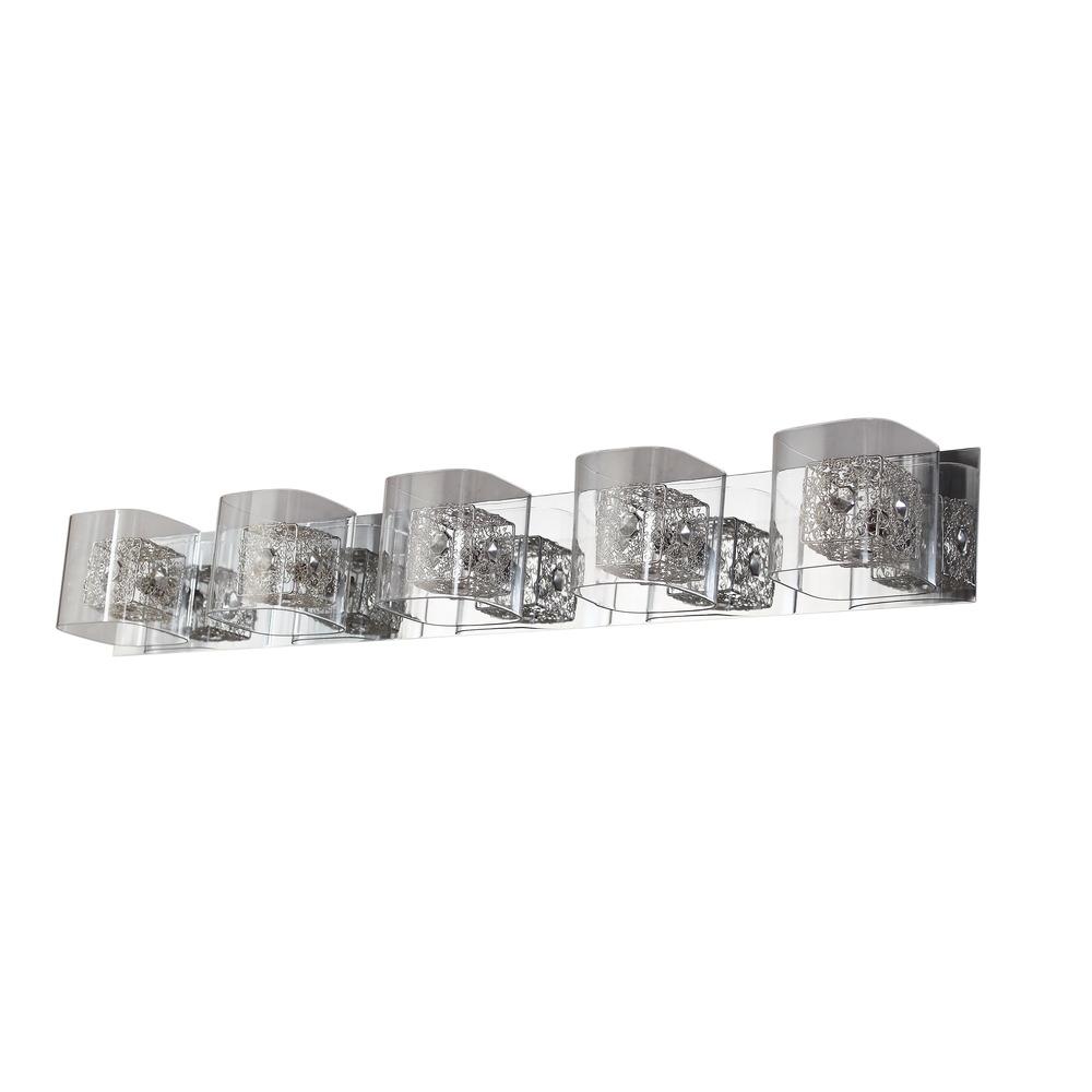 Avista Zoe Vanity Wall Light 5-Light Chrome