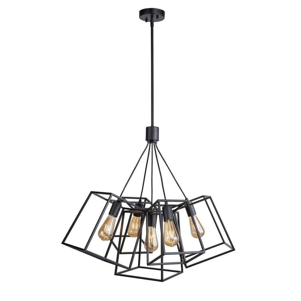 Avista Dalton 30" Chandelier Black