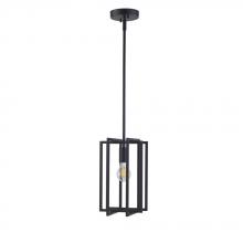 Avista Lighting Inc A4752BK - Avista Korson 1-Light Black Pendant