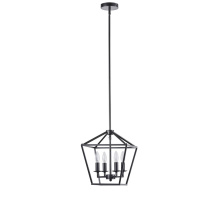 Avista Lighting Inc A4812BK - Avista Stratford Pendant 4-Light Black