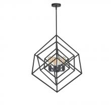 Avista Lighting Inc A5924BK - Avista Geometric 24" Chandelier Black