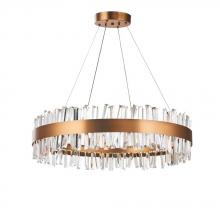 Avista Lighting Inc A7830AB - Avista Geo Chandelier 30" Antique Brass-LED