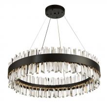 Avista Lighting Inc A7830BK - Avista Geo Chandelier 30" Black-LED