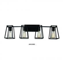 Avista Lighting Inc A8532BK - Avista Dalton Vanity Wall Light 4-Light