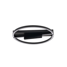Avista Lighting Inc F2812BK - Avista Milo Flush Mount Circle Black -LED