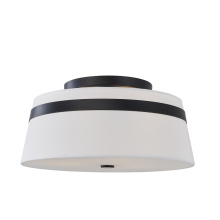 Avista Lighting Inc F2915BK - Avista Lazo Semi-Flush 15" Black