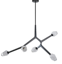 Avista Lighting Inc A1881BK - Avista Soho Chandelier 5-Light Black