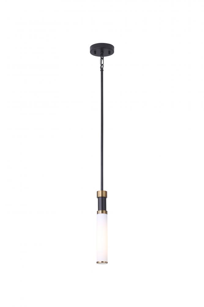 13" High 1 Light Single Pendant Light With 1x25 W E26 Medium Base frame in Black finish