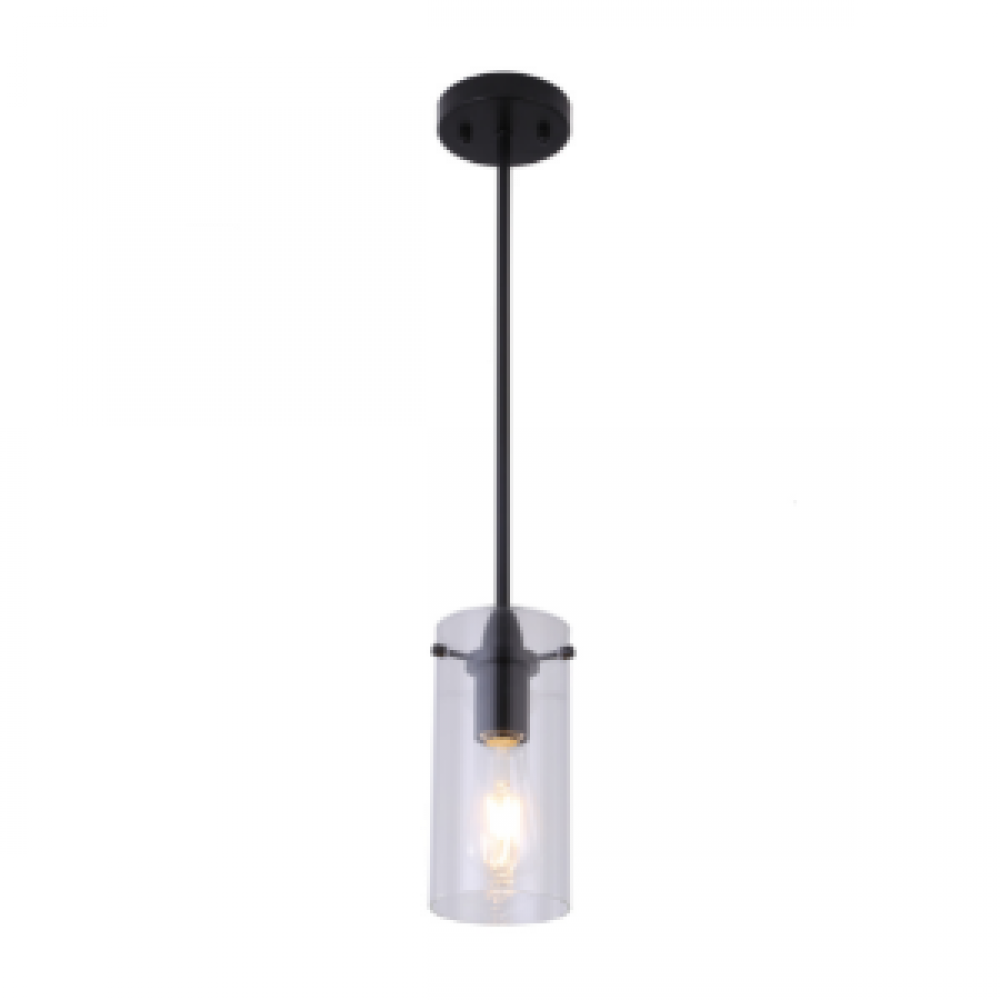 4.5" 1x60 W Mini Pendant in Black finish with replaceable socket rings in Black, Gold and Chrome