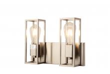 Lit Up Lighting LIT3122SN-SN - 2x 60W E26 Vanity in Satin Nickel finish . Dimensions : L=13" E=4.5" H=9.5"