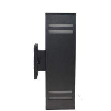 Lit Up Lighting LIT37186BK - 11" Aluminium die casting E26 Outdoor Wall Lighting 2*60W Black