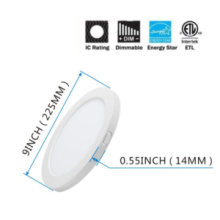 Lit Up Lighting LIT5209WH-40K - Hillsview Slim LED Flush Mount White Finish