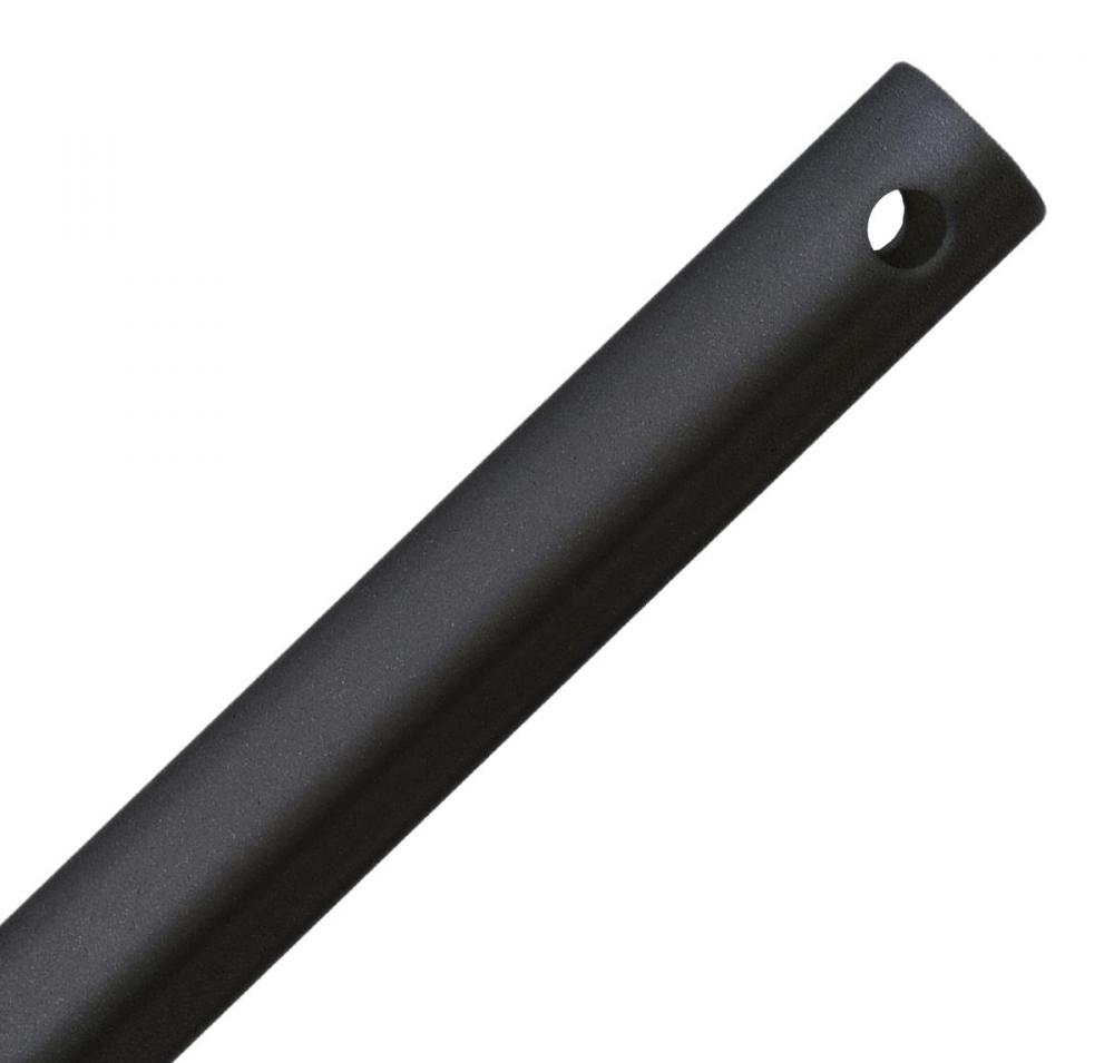 12" Downrod in Flat Black