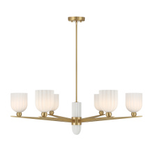 Savoy House 1-1125-6-322 - Collier 6-Light Chandelier in Warm Brass