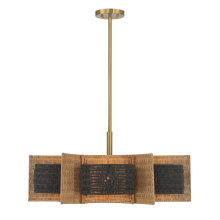 Savoy House 1-1466-6-322 - Espacio 6-Light Chandelier in Warm Brass by Breegan Jane