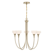 Savoy House 1-5082-5-127 - Florena 5-Light Chandelier in Noble Brass by Breegan Jane