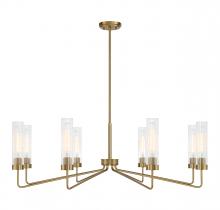 Savoy House 1-8860-8-322 - Baker 8-Light Chandelier in Warm Brass