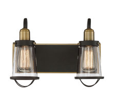 Savoy House 8-1780-2-79 - Lansing 2-Light Bathroom Vanity Light in English Bronze and Warm Brass