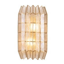 Kalco 522621OL - Fractal 8.5-in 2 Light (40-watt) Oxidized Gold Leaf Wall Sconce