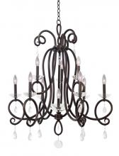 Kalco 7228TB - Winona 9+1 Light Chandelier