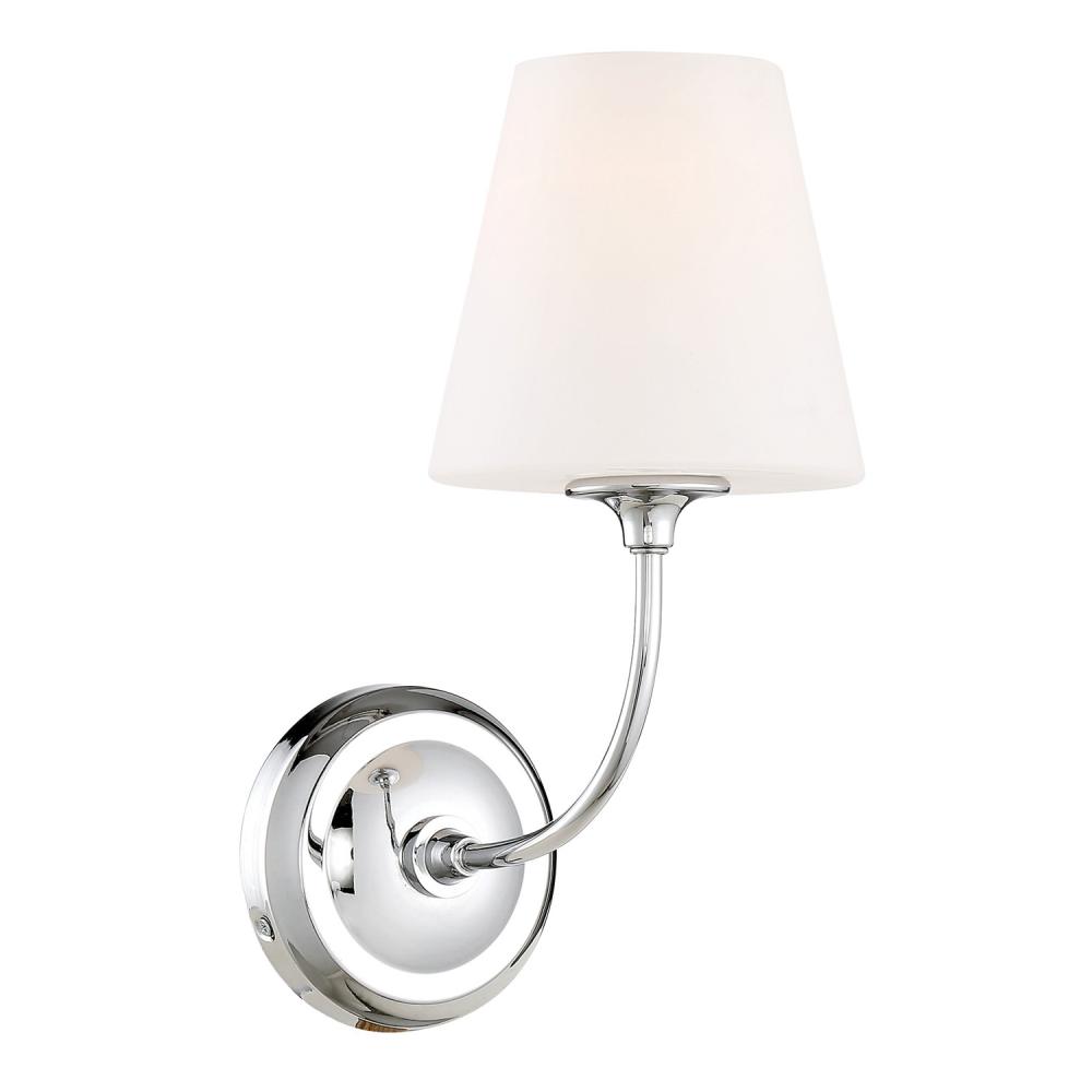 Libby Langdon Sylvan 6'' Polished Chrome Sconce