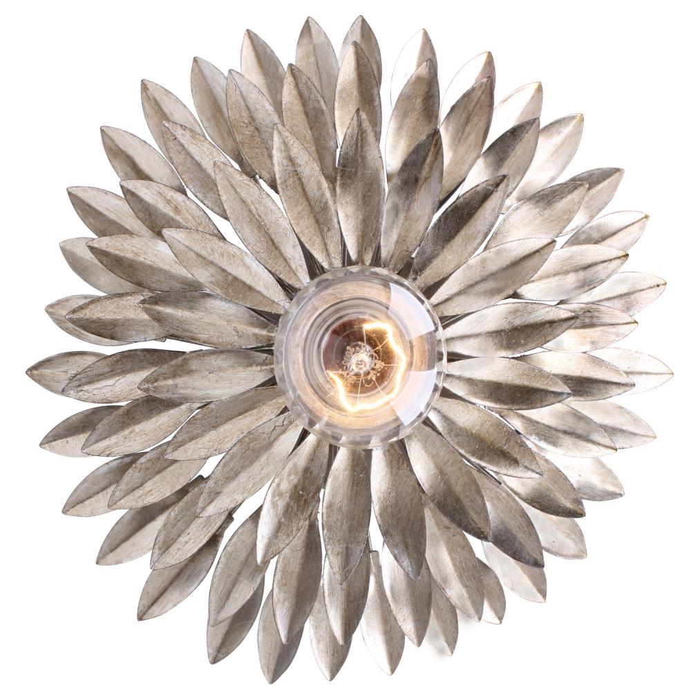 Broche 11'' Antique Silver Sconce