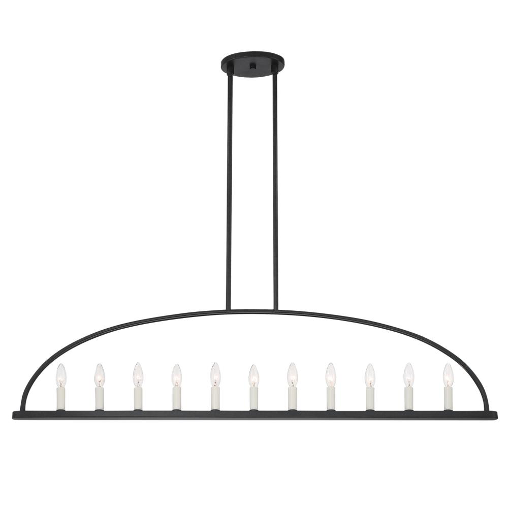 Abbott 54'' Black Linear Chandelier