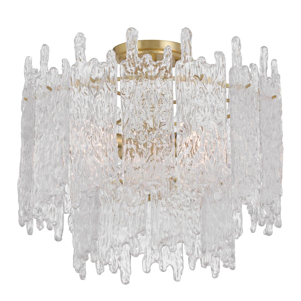 Libby Langdon Ackerly 16'' Aged Brass Semi Flush Mount