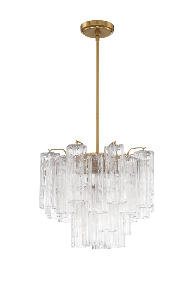 Addis 4 Light Aged Brass Chandelier