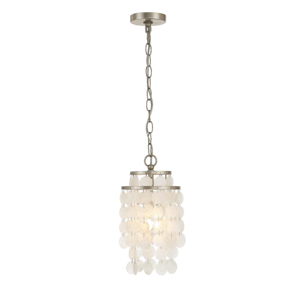 Brielle 7'' Antique Silver Chandelier