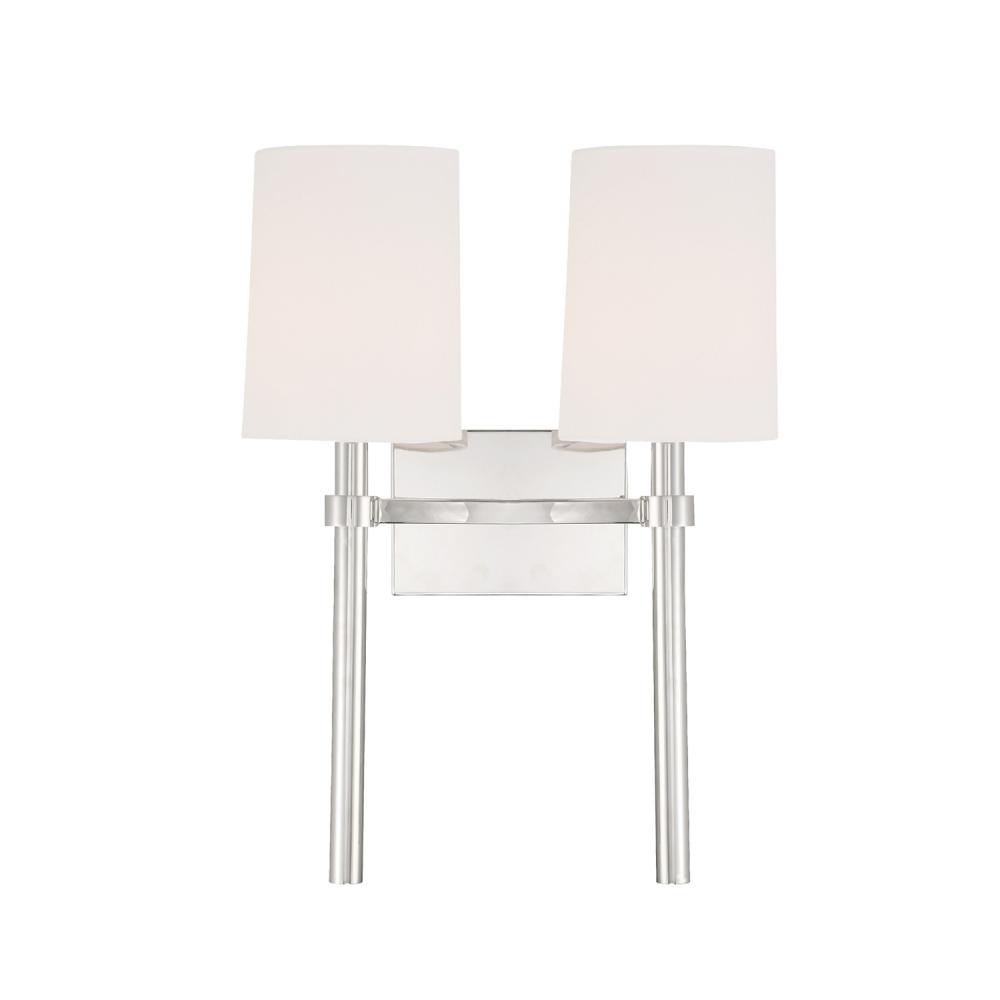 Bromley 13.75'' Polished Nickel Sconce