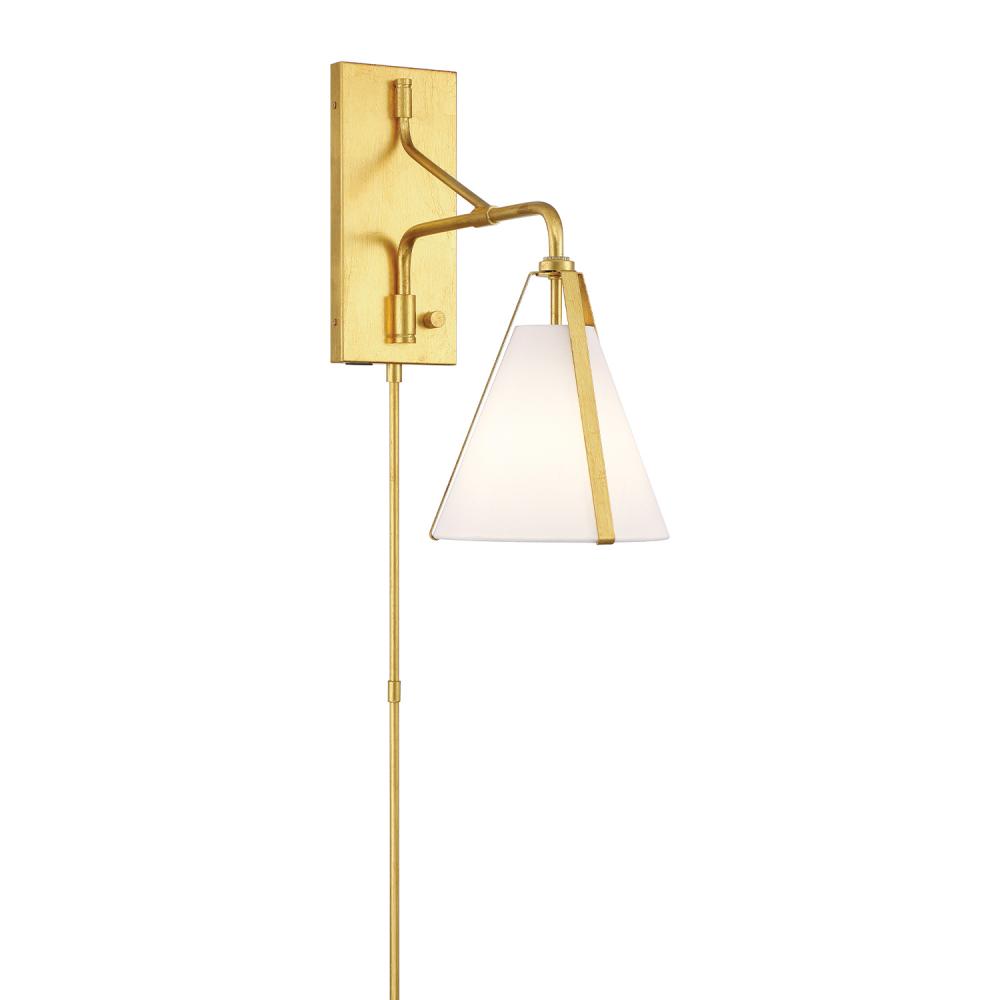 Fulton 8'' Antique Gold Task Sconce
