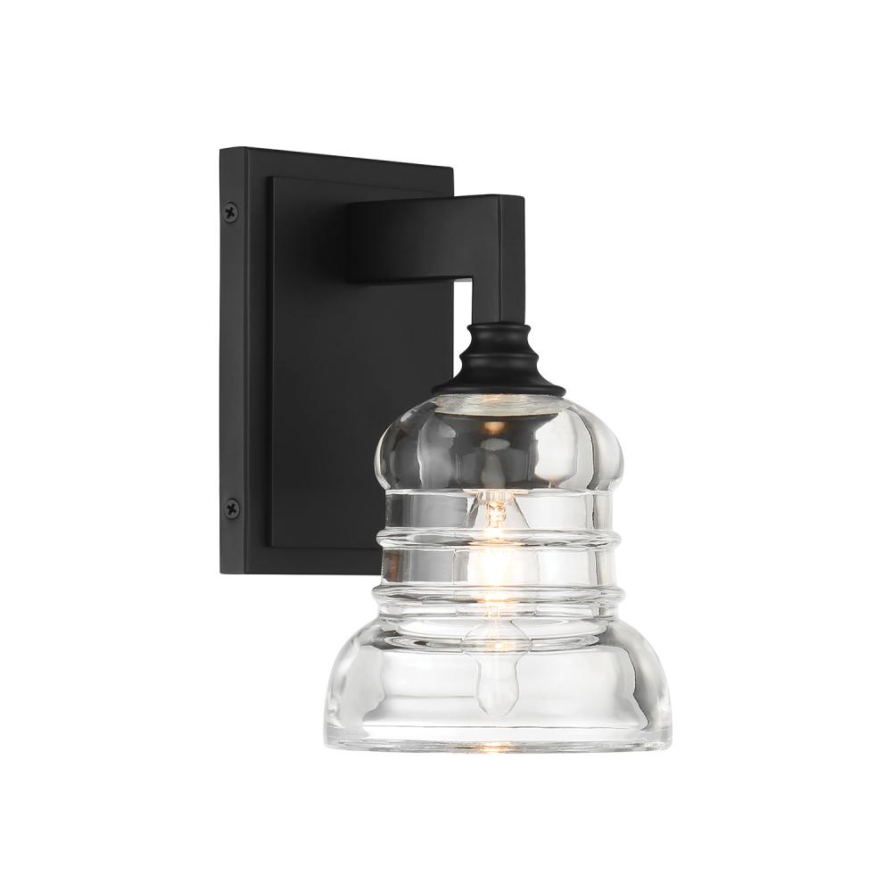 Gregory 5'' Matte Black Sconce