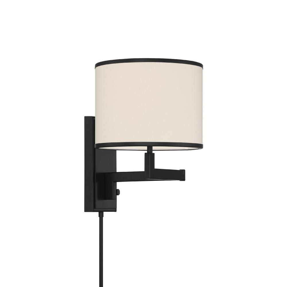 Madison 10'' Matte Black Task Sconce