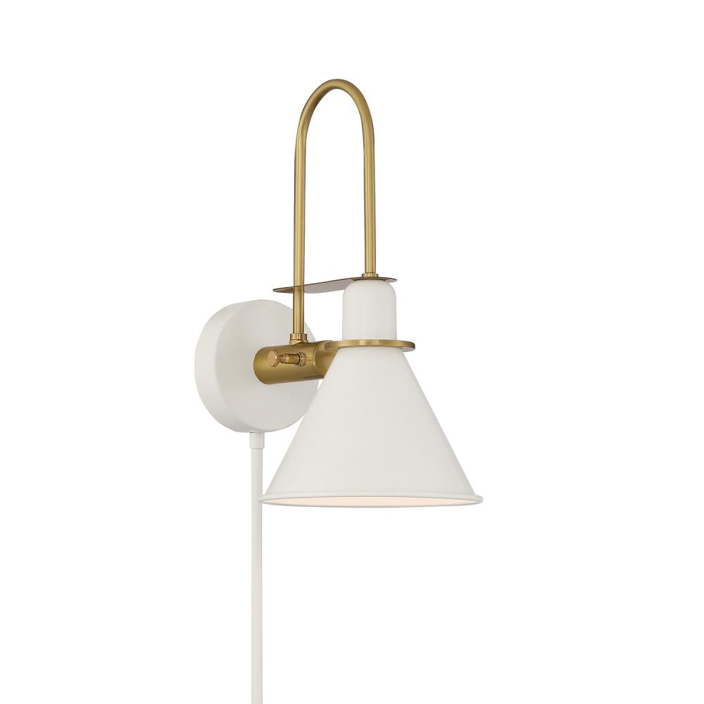 Medford 7'' White Task Sconce