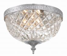 Crystorama 117-10-CH - Crystorama 2 Light Polished Chrome Crystal Flush Mount