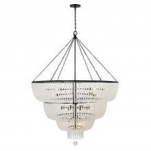 Crystorama 618-MK - Rylee 24 Light Matte Black Chandelier