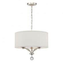 Crystorama 8005-PN - Mirage 3 Light Polished Nickel Chandelier