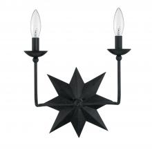 Crystorama 9232-BK - Astro 13'' Black Sconce