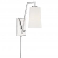 Crystorama AVO-B4201-PN - Avon 1 Light Polished Nickel Task Sconce