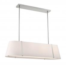 Crystorama FUL-917-PN - Fulton 41.75'' Polished Nickel Linear Oval Chandelier