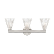 Crystorama LOT-703-PN - Lotus 23.5'' Polished Nickel Bathroom Vanity